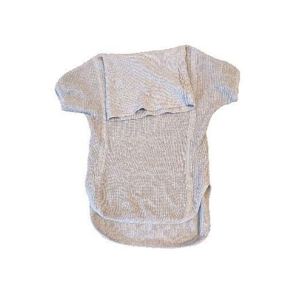 Ugg Shelby Short Sleeve Hi-Lo Tunic Sweater "Oatmeal" With Cowl Neck. Size Small - Picture 6 of 6